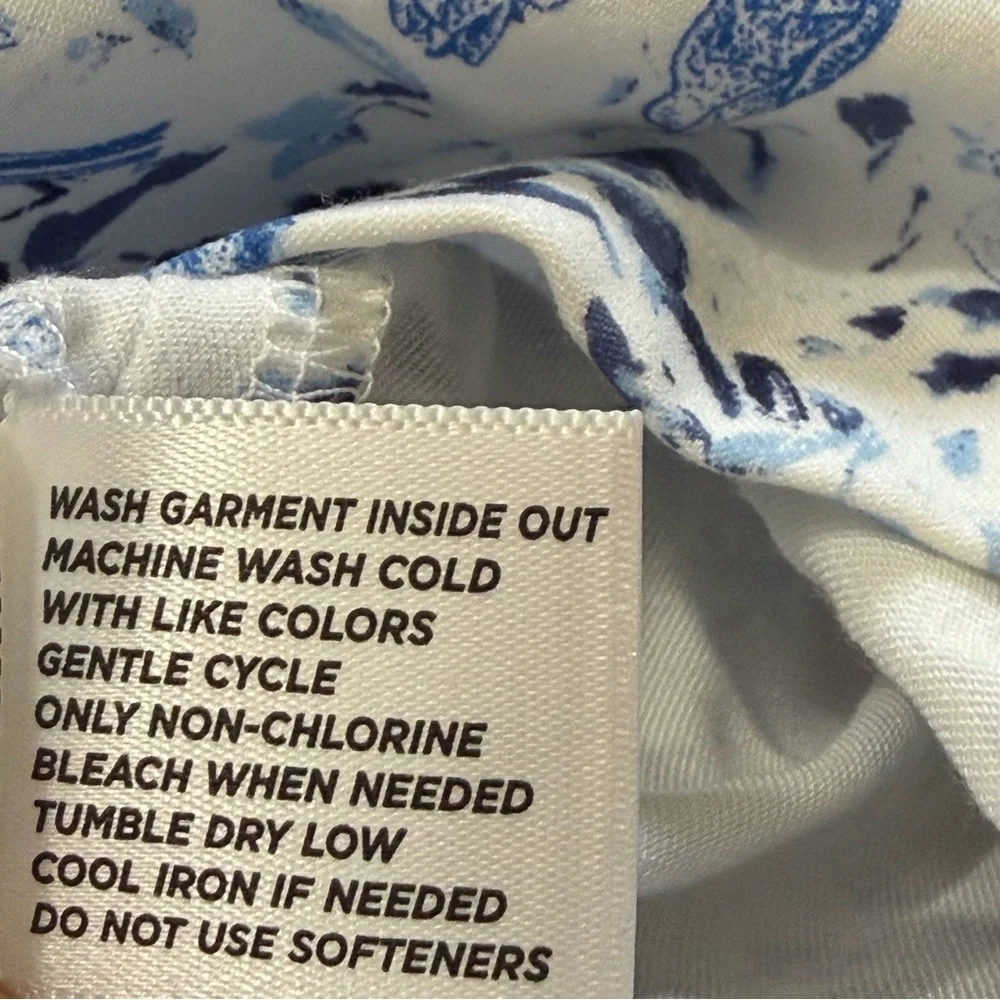Lady Hagan Floral Blue Toile Skort - Picture 11 of 11